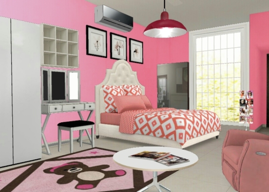 Helena pink beds Design Rendering