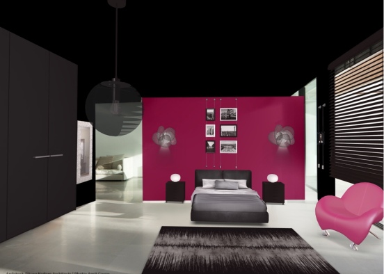 black & pink Design Rendering