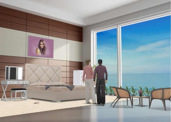 beach room Design Rendering