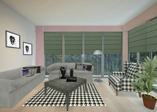 Style living room Design Rendering