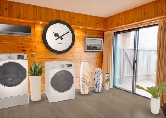 woodland laundry room Design Rendering
