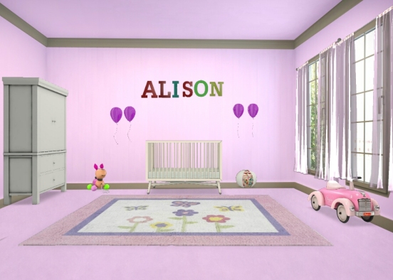Alison` room Design Rendering