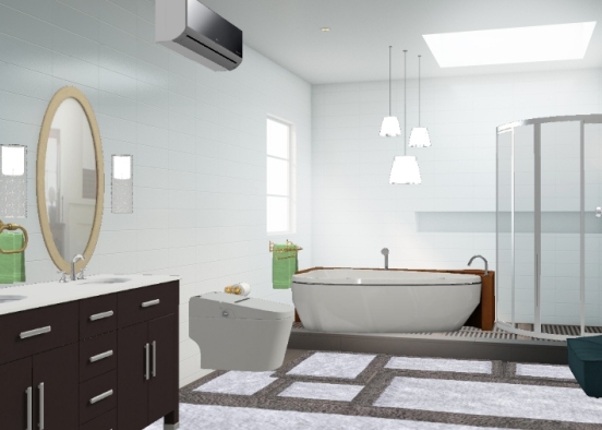Bathroom1. Design Rendering