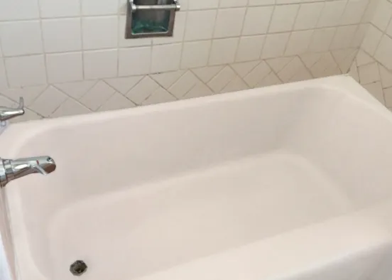 Bath tub white Design Rendering