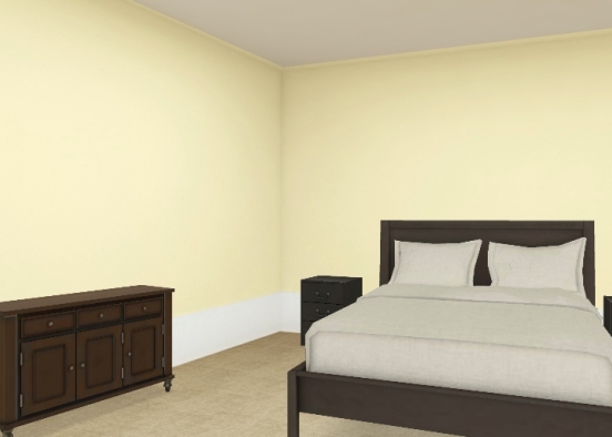 Basic Bedroom  Design Rendering