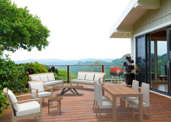 Deck with a wonderful view  Design Rendering
