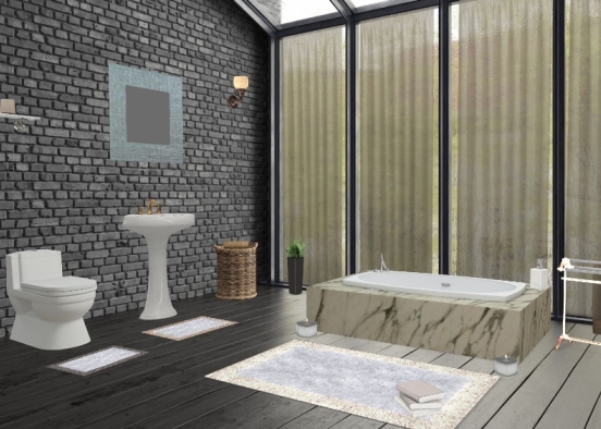 Il mio bagno da sogno :)  per un meritato relax Design Rendering