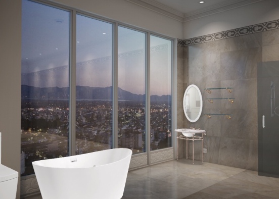 Banheiro 🚽 glamuroso ✨✨✨ Design Rendering