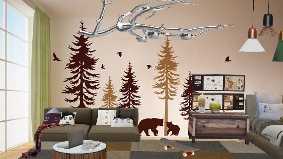 Forest teen room