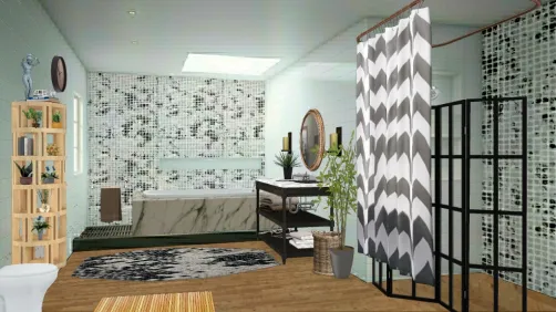 A nice bathroom