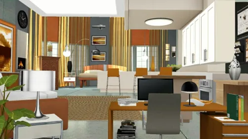 Sunny living room decorations