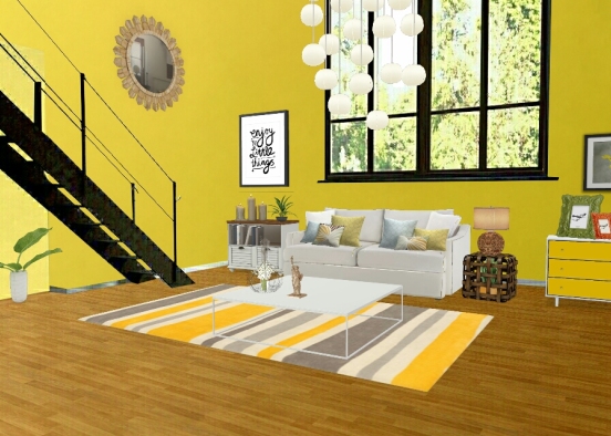 Vivid yellow Design Rendering