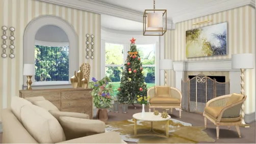 Gold living room