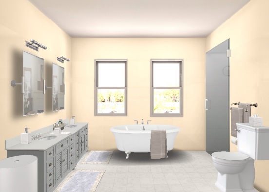 master suite bathroom Design Rendering