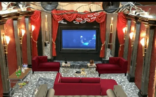 Art Deco style home movie theater 