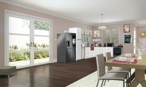 Cozinha com sala de jantar 