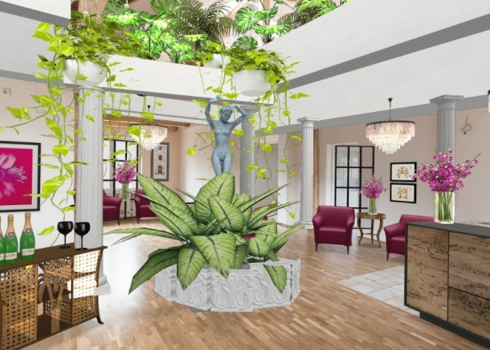Pink Orchid Day Spa Design Rendering
