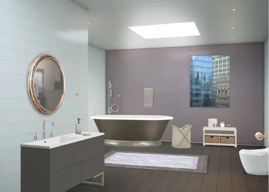 Bathroom for 1 person  Design Rendering