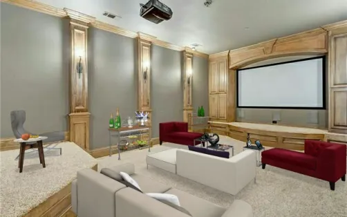 Elegant home movie theater 