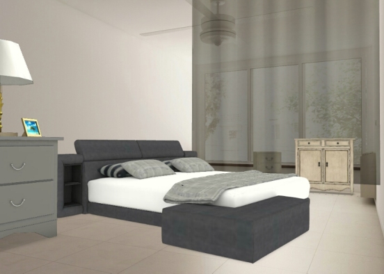 Bed Design Rendering