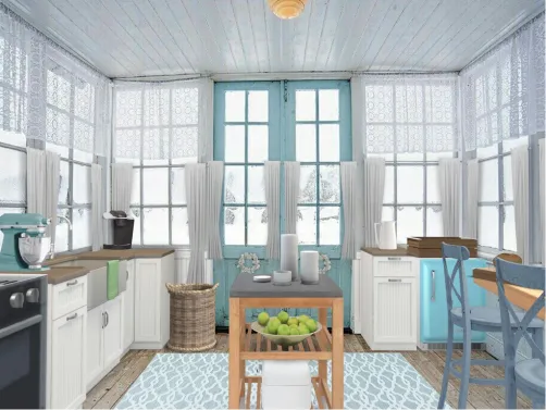 Rustic Country French Kitchen 