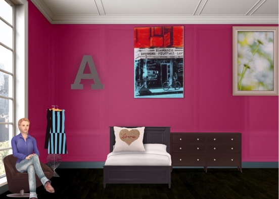 Ashley's Room Design Rendering