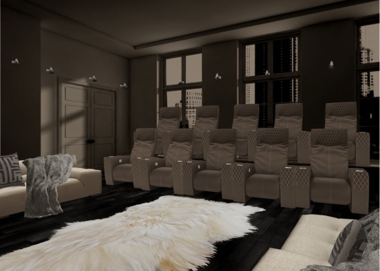 The mansion home cinema Design Rendering