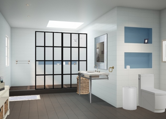 I like to soft feel of this bathroom Design Rendering