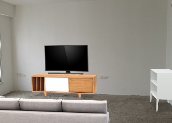 Living room scandi Design Rendering