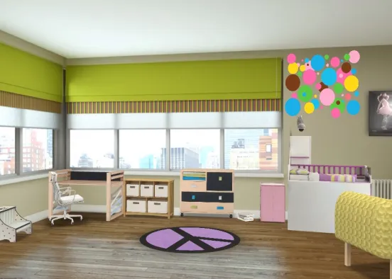 spare kids room Design Rendering