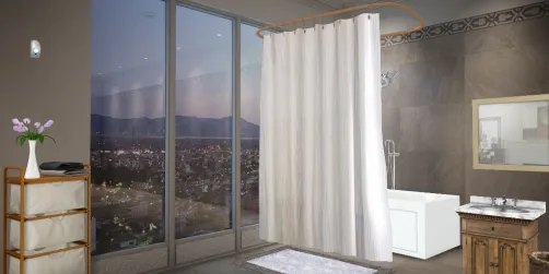 Sky View Simple Bathroom