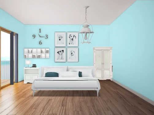 Blue teenage boys Bedroom