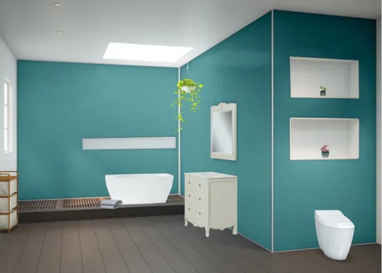 Wooded Living - Bathroom  Design Rendering