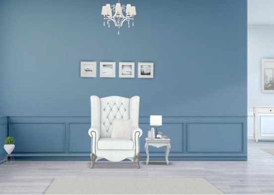 blue & white ❕ Design Rendering