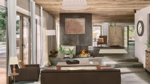 leather and wool home den 