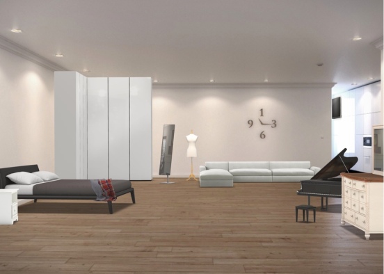 Schlafzimmer der Fam. Nöstlinger Design Rendering