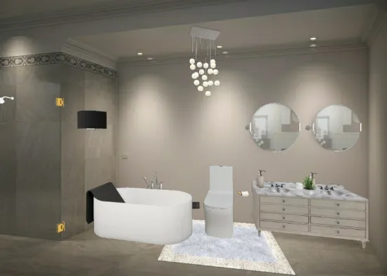 Bathroom Modern Design Rendering