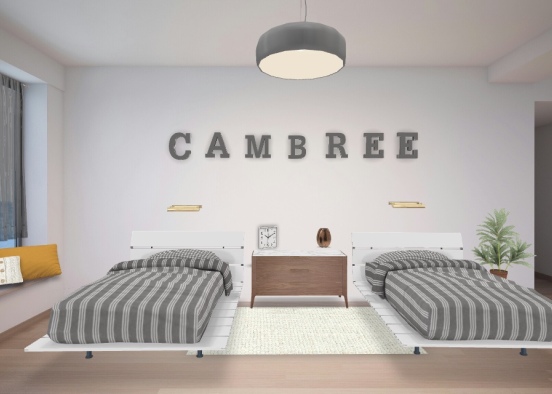 Cambree’s future college room Design Rendering
