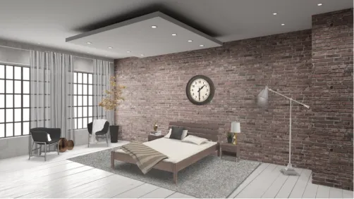 Industrial style bedroom
