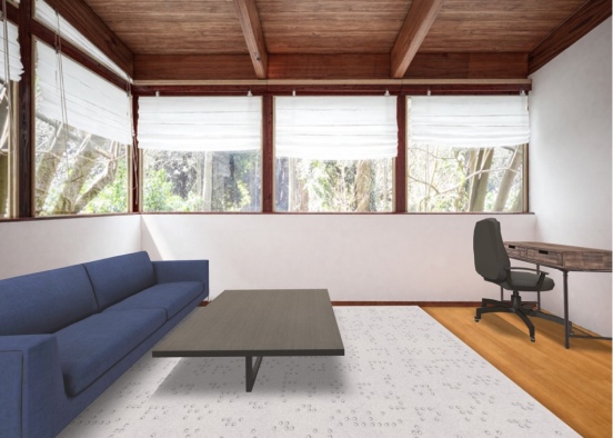 outdoor living room Design Rendering