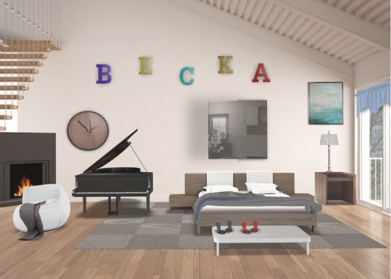 Bedroom for Becka Design Rendering