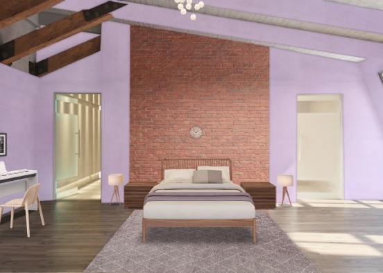 Bedroom «lavender dreams» Design Rendering