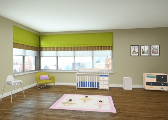 baby nursery  Design Rendering