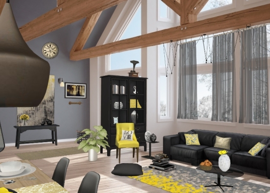 Yellow airy home Design Rendering