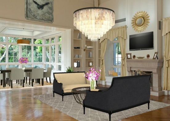 Naazra cottage(living room) Design Rendering