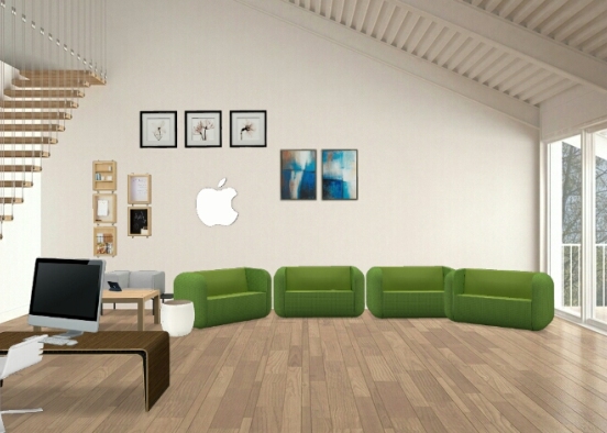 Apple showroom Design Rendering