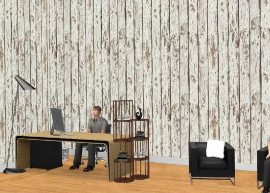 A classic office Design Rendering