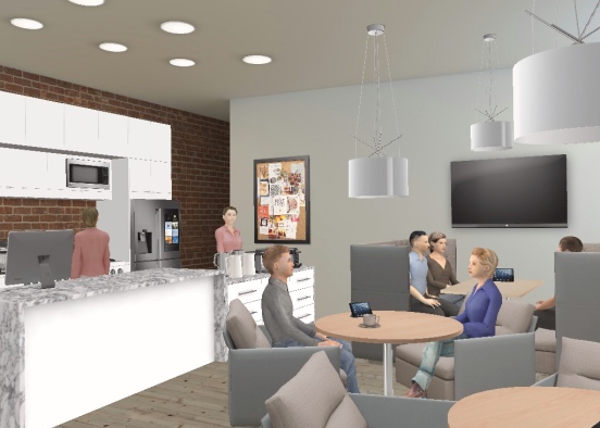 Coffee place Design Rendering