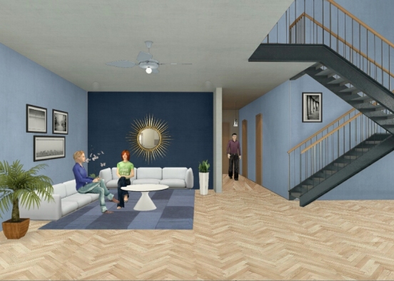 Living room 15-4-18 Design Rendering