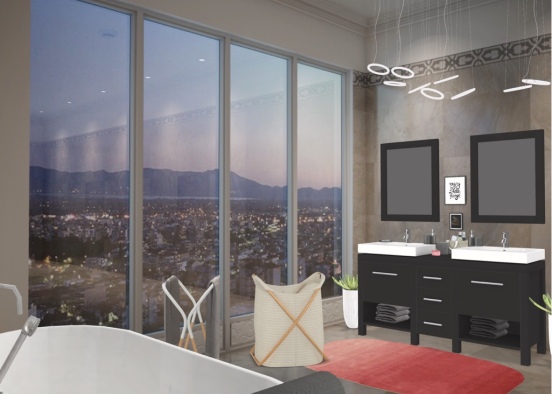 bathroom with a great view  Design Rendering
